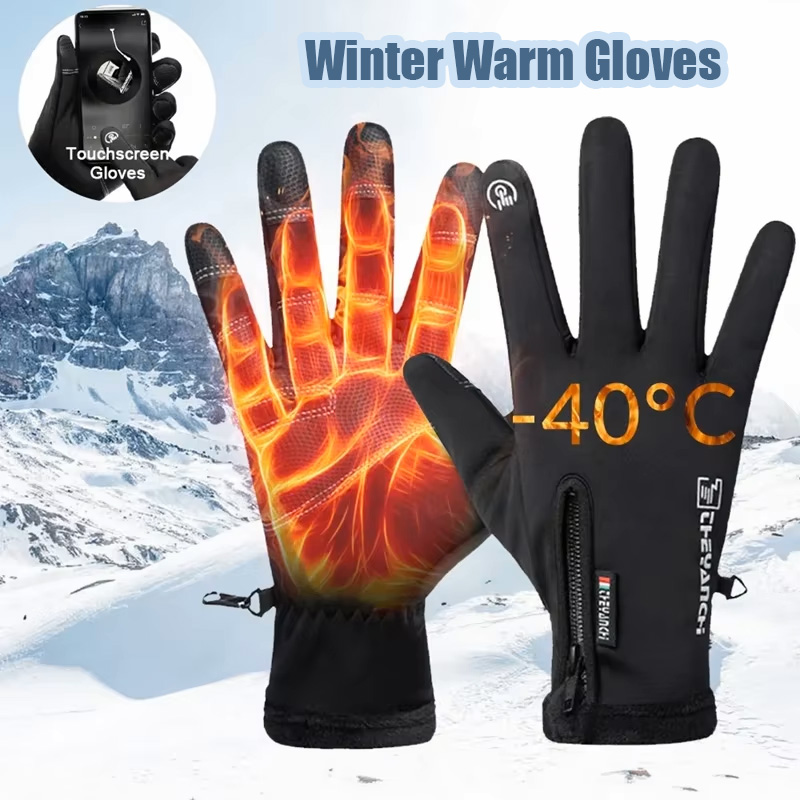 Ski Glove Waterproof - Kışlık Eldivenler Su Geçirmez Termal Dokunmatik