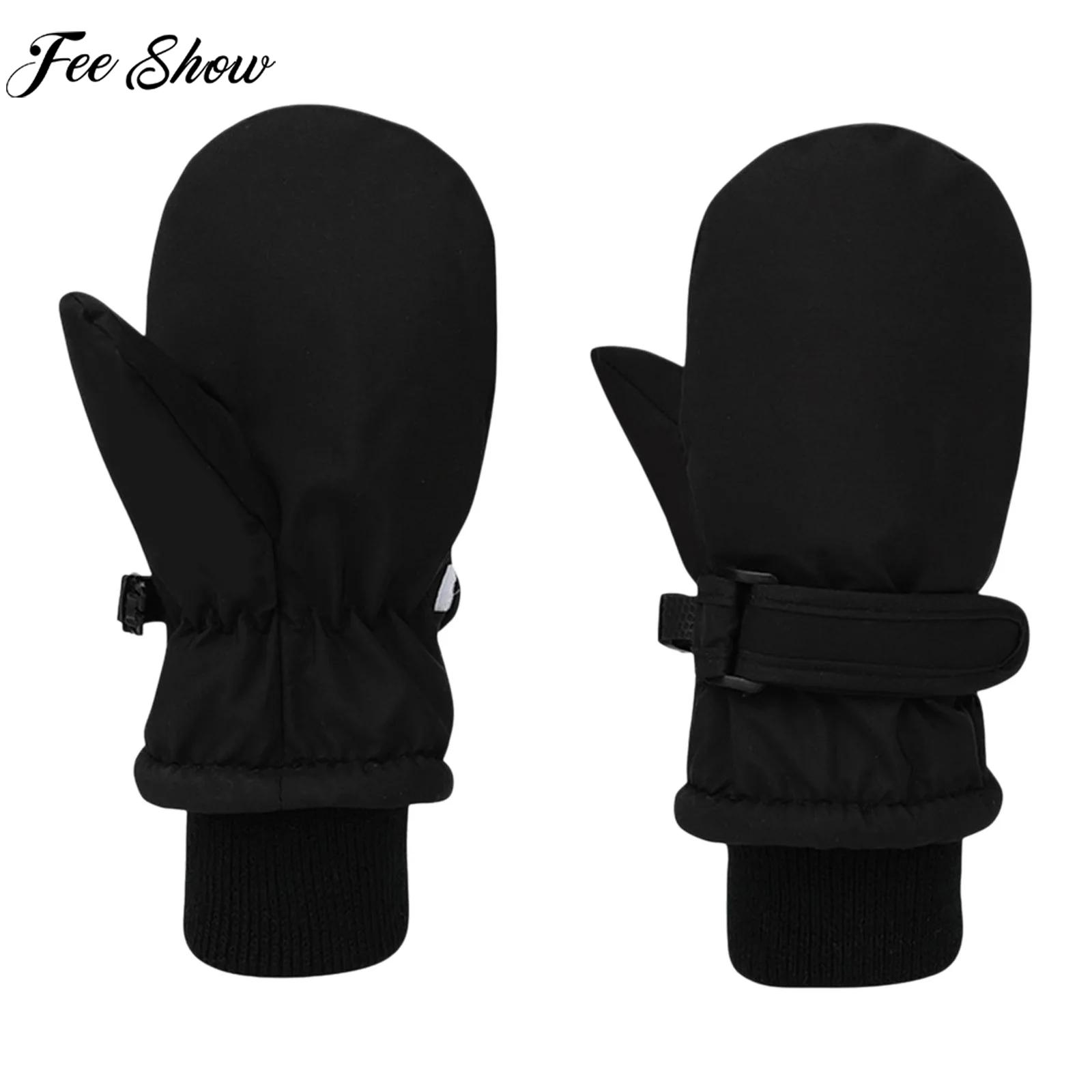 Ski Glove Waterproof - Bebek Çocuk Polar Astarlı Kalınlaşmış Sıcak