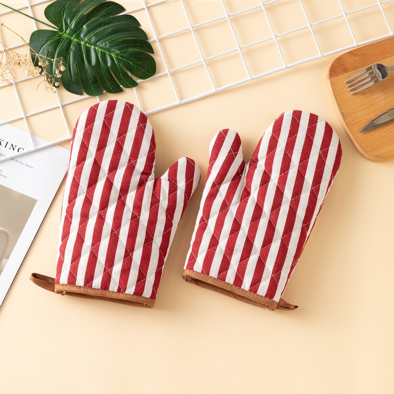 Oven Mitt Silicone - 2 adet kalınlaşmış fırın eldiveni ev