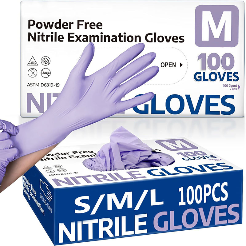 10/20/50/100 adet mor tek kull - Nitrile Mechanic Glove incelemesi ve fiyatı