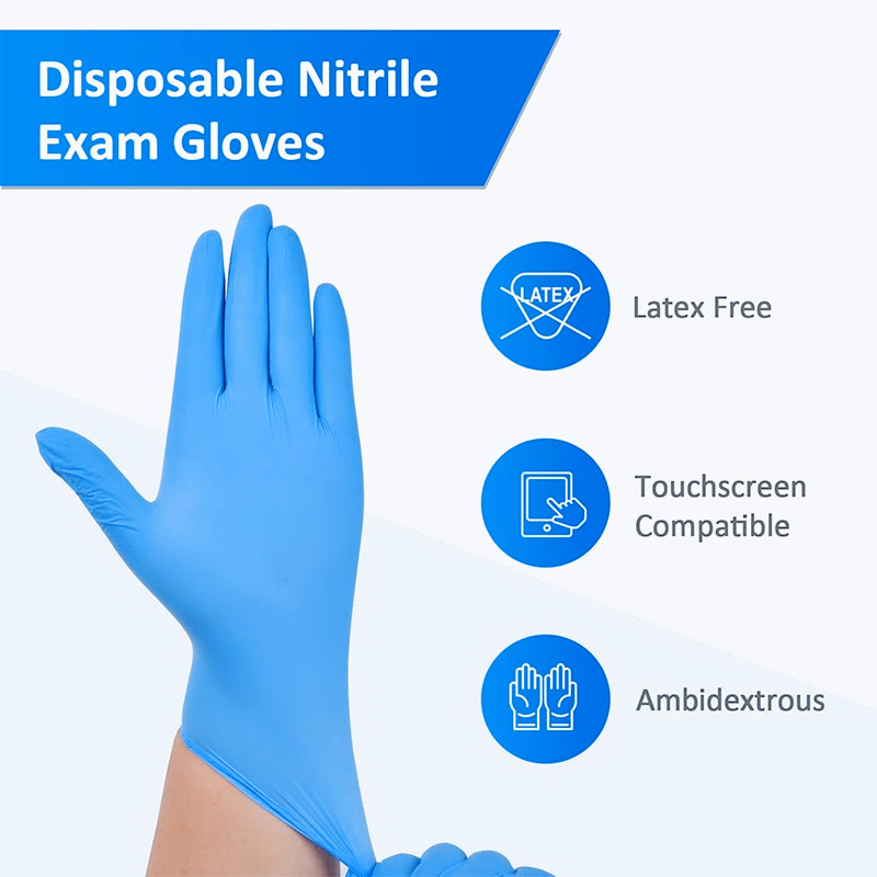 100 adet mavi nitril tek kulla - Latex Disposable Glove incelemesi ve fiyatı