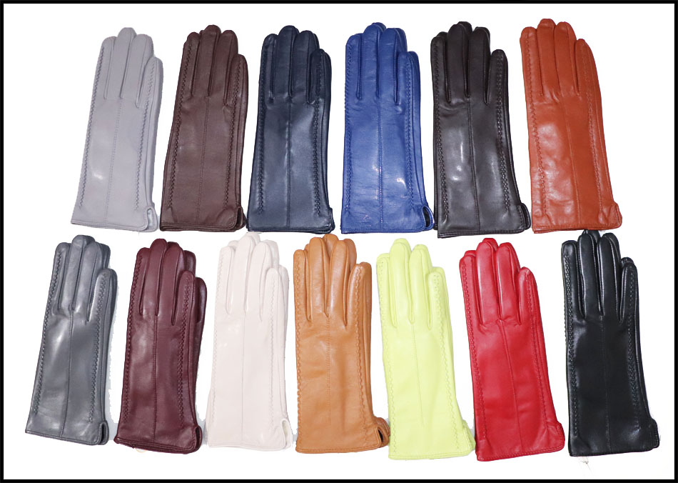 Kadın doğal deri eldiven, koyu - Leather Driving Glove incelemesi ve fiyatı