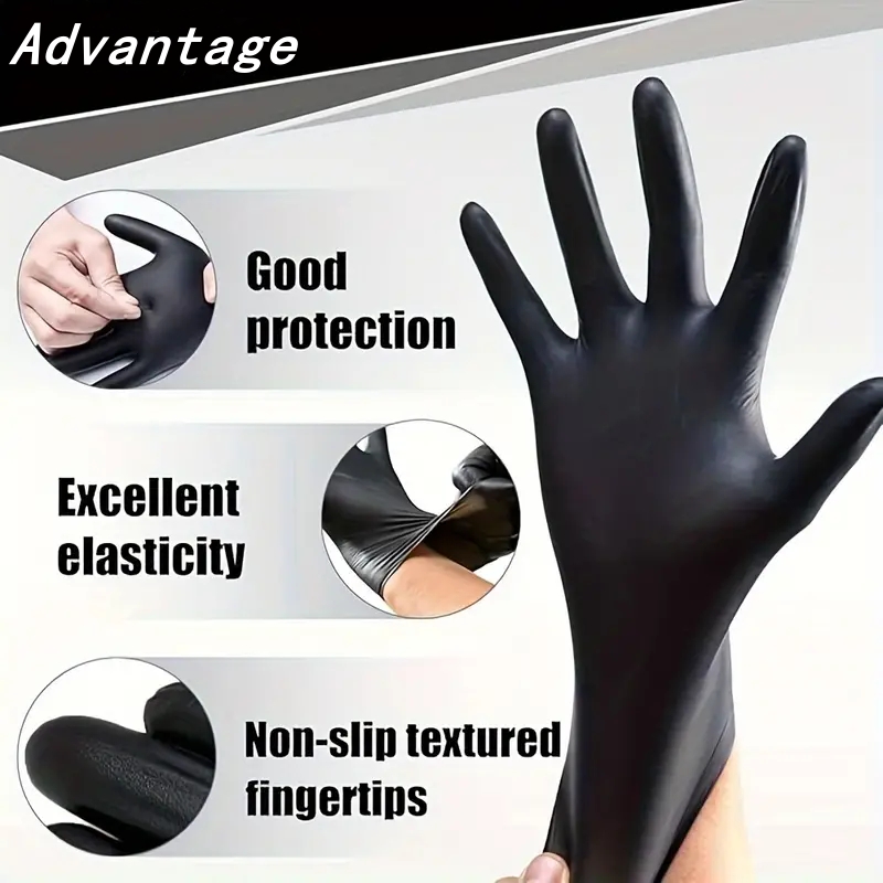 20 adet siyah tek kullanımlık  - Latex Disposable Glove incelemesi ve fiyatı