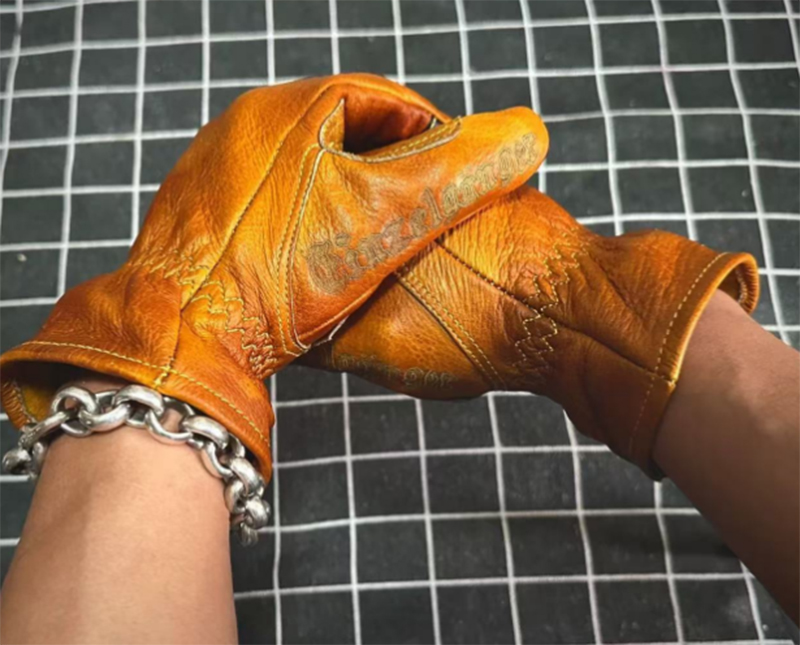 El yapımı Hakiki Deri Retro mo - Motorcycle Glove Knuckle incelemesi ve fiyatı