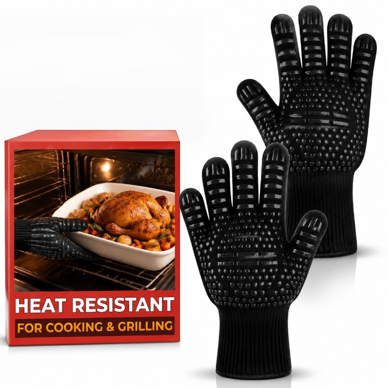 1 adet/1 çift barbekü eldiveni - Oven Mitt Silicone incelemesi ve fiyatı