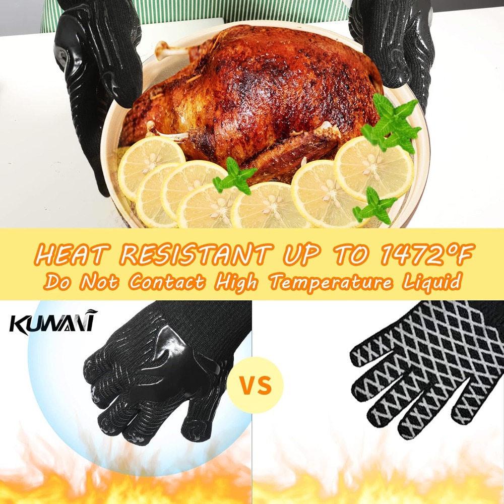 Barbekü Eldivenleri, 1472 ° F  - Oven Mitt Silicone incelemesi ve fiyatı